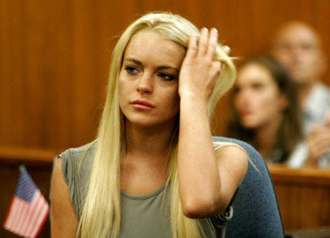 Lindsay Lohan var samlad i rätten.