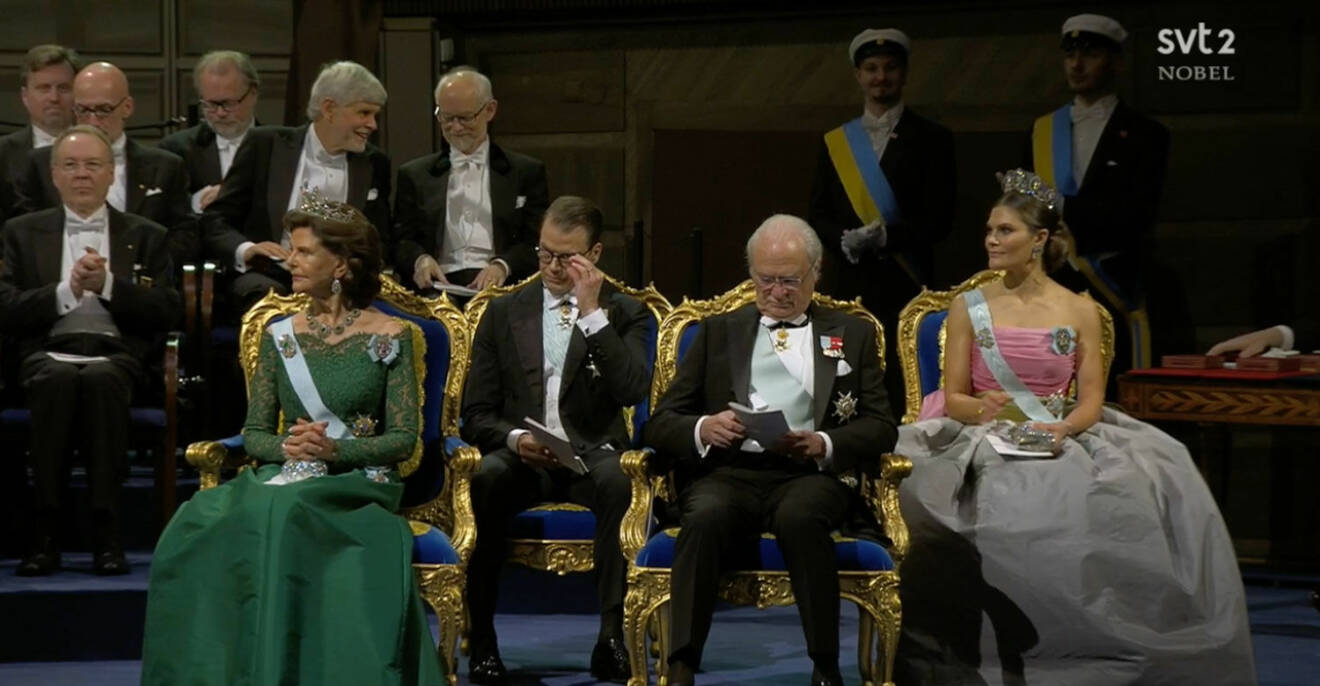 Drottning Silvia, prins Daniel, Kung Carl Gustaf och kronprinsessan Victoria