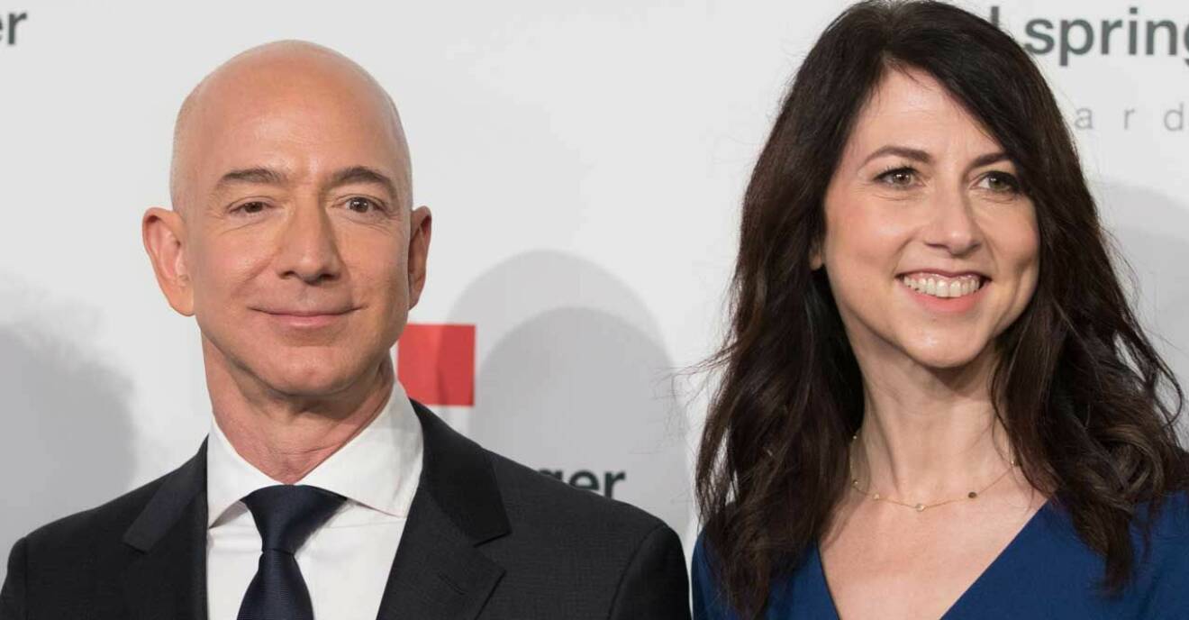 Jeff Bezos med hustru McKenzie