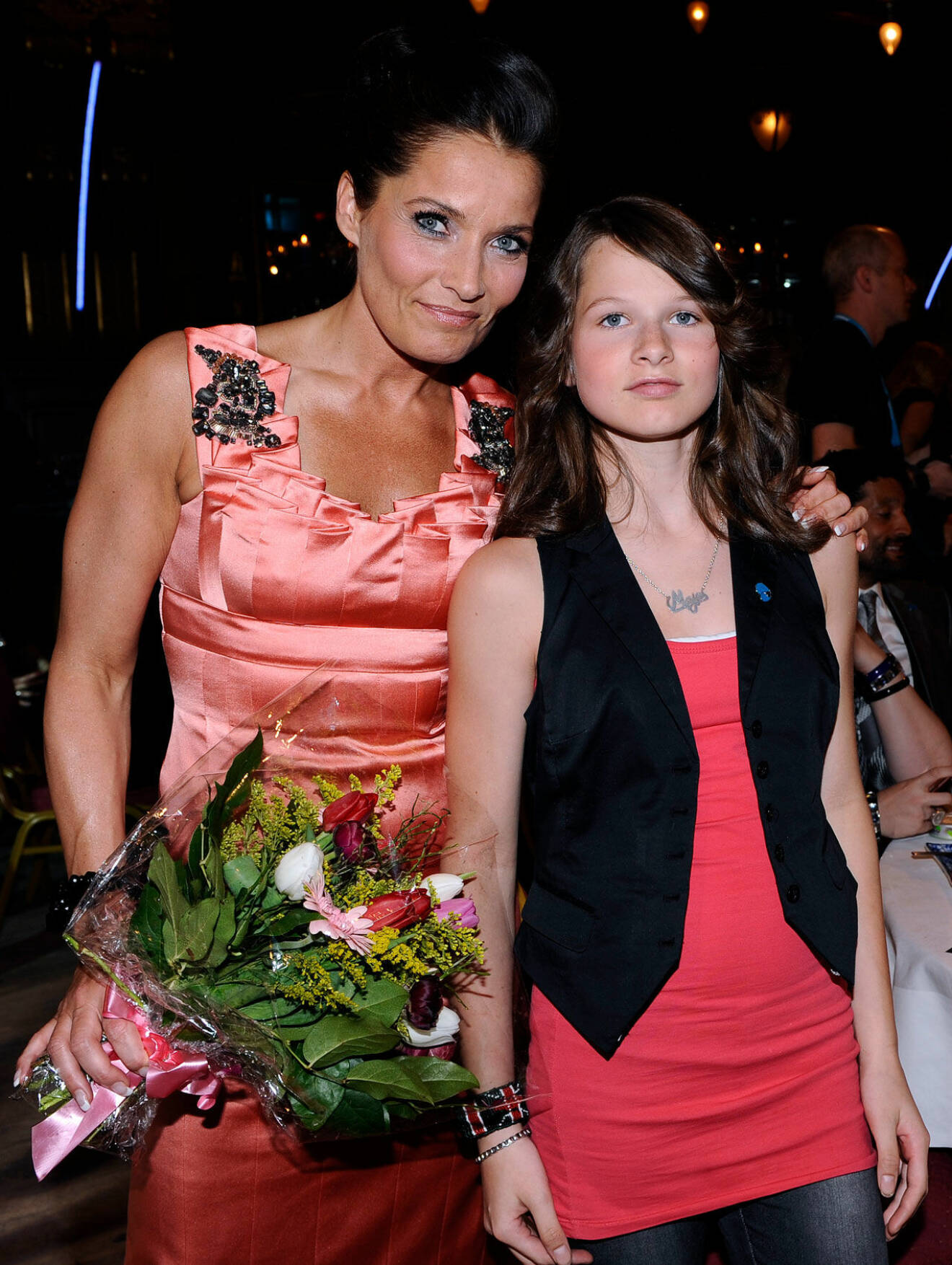Agneta Sjödin och dottern Maja Strömstedt på Humorgalan 2010