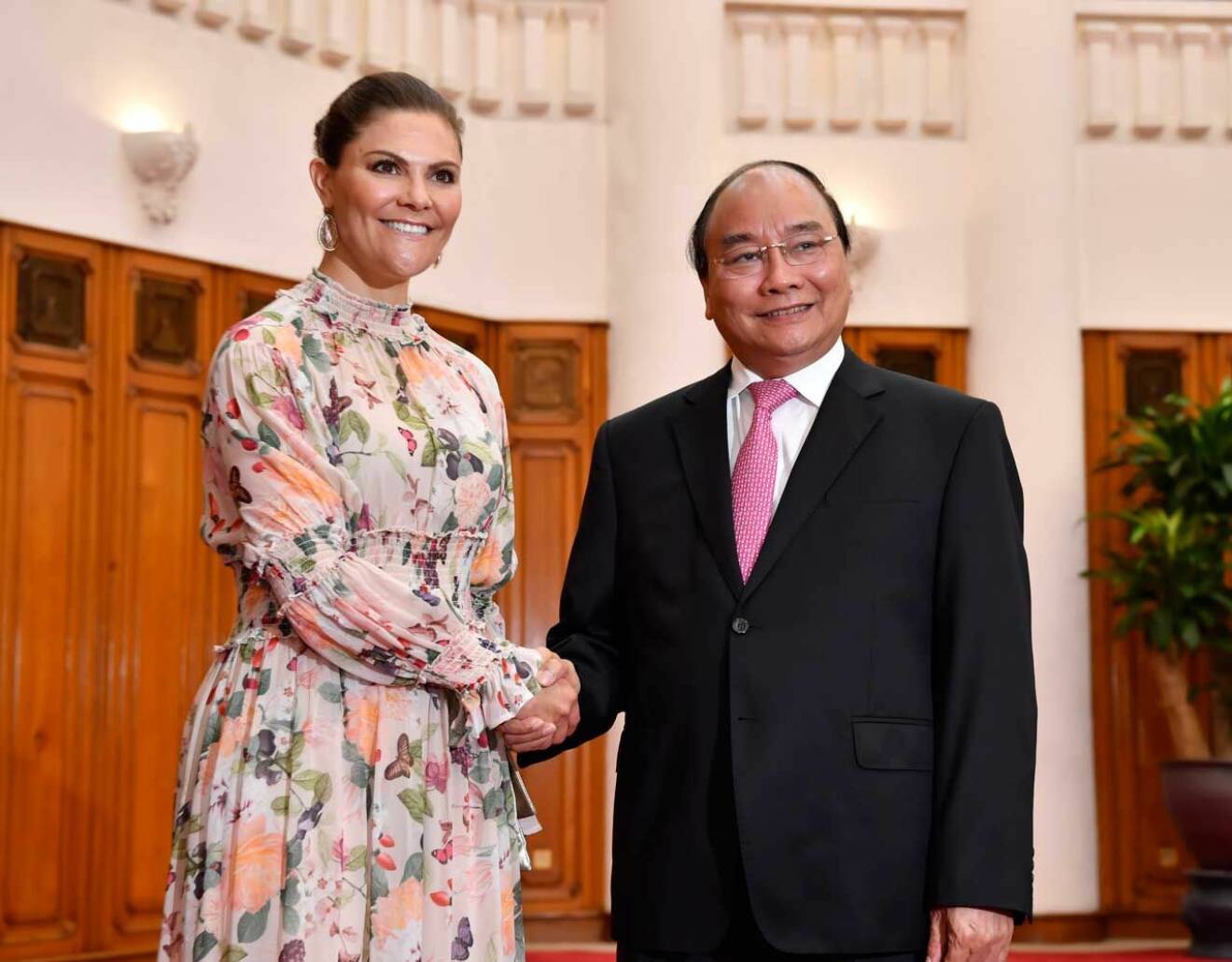 Kronprinsessan med Vietnams premiärminister.