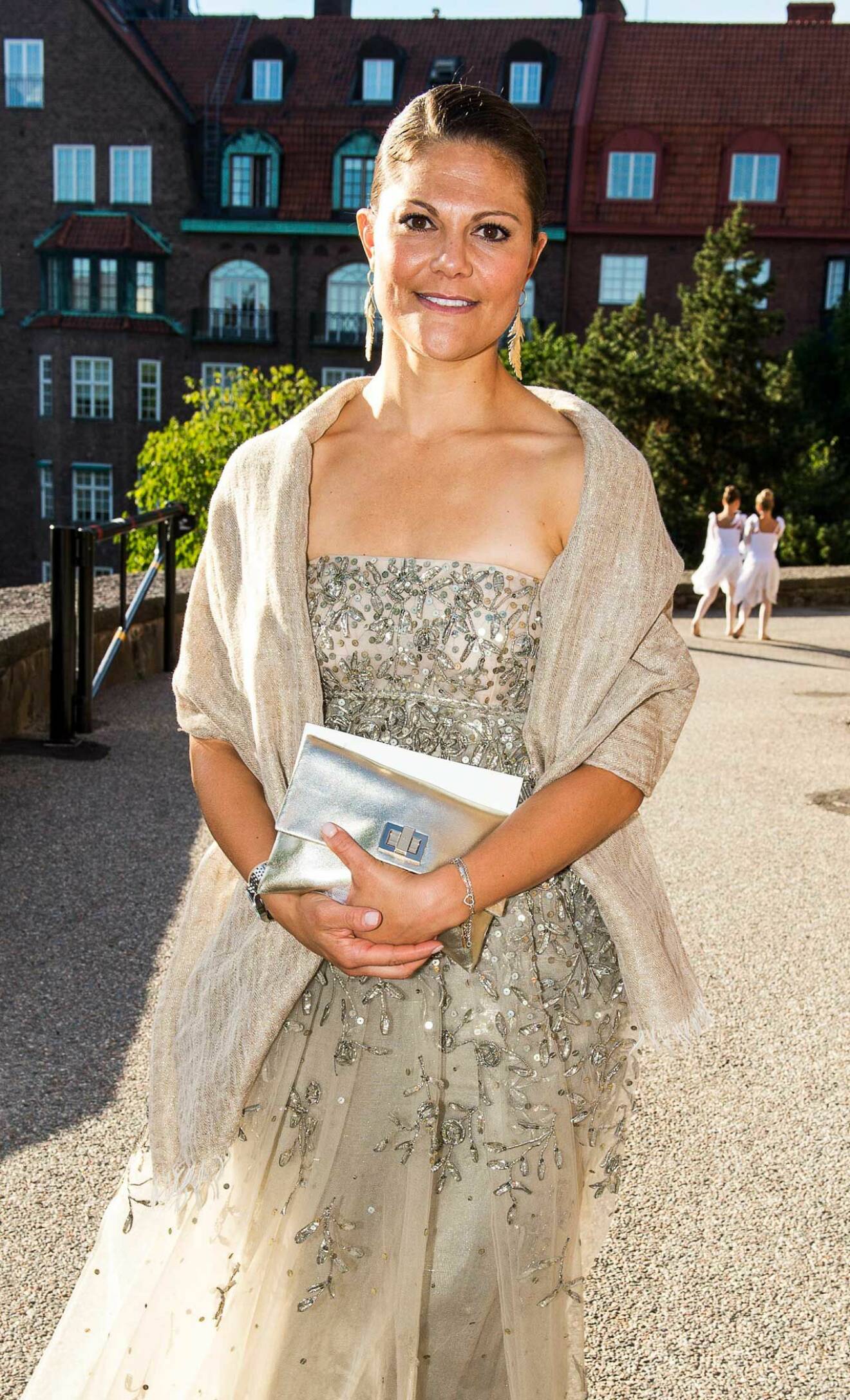 Kronprinsessan Victoria på Martina Liskas bröllop 2013. 