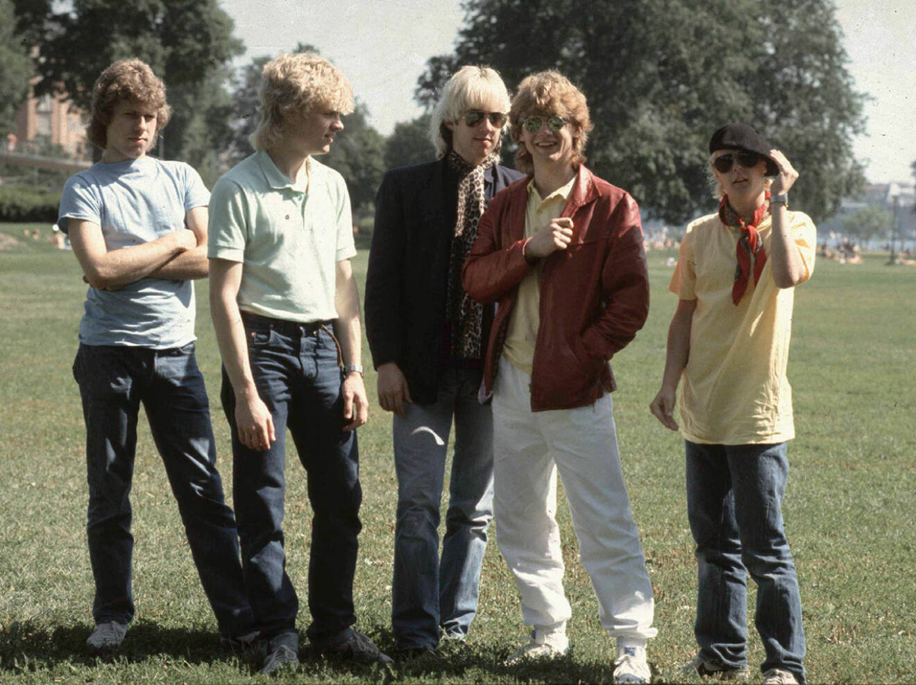 En bild från 1980 när Gyllene Tider var helt nystartat. 