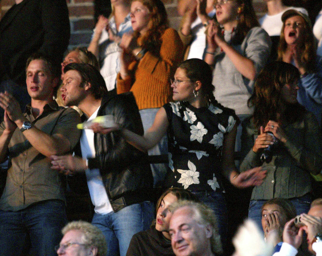 Victoria och Daniel passade på att se Gyllene Tider på Stockholm Stadion 2004.