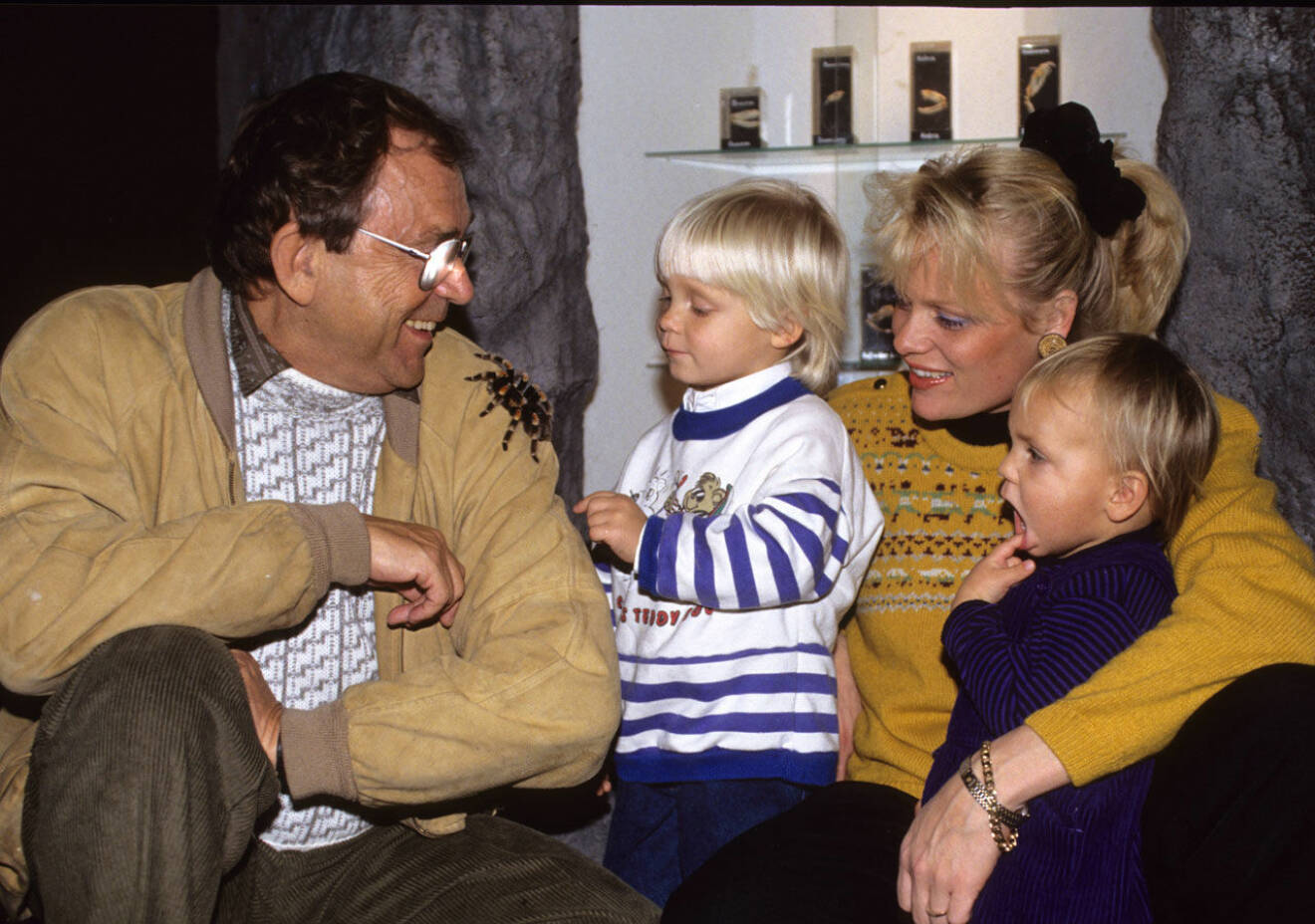 Arne Weise med sin dåvarande fru Agneta och barnen Andreas och Anna 1987.