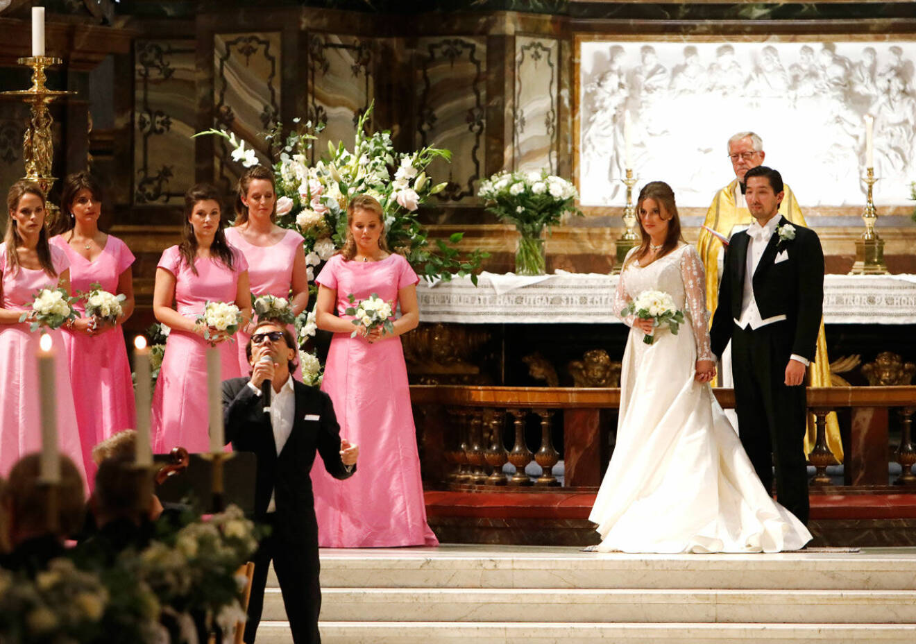 Bröllop i Noppe Lewenhaupts familj. Fredrik Benedict Nybladh sjöng i Gustaf Vasa kyrka.