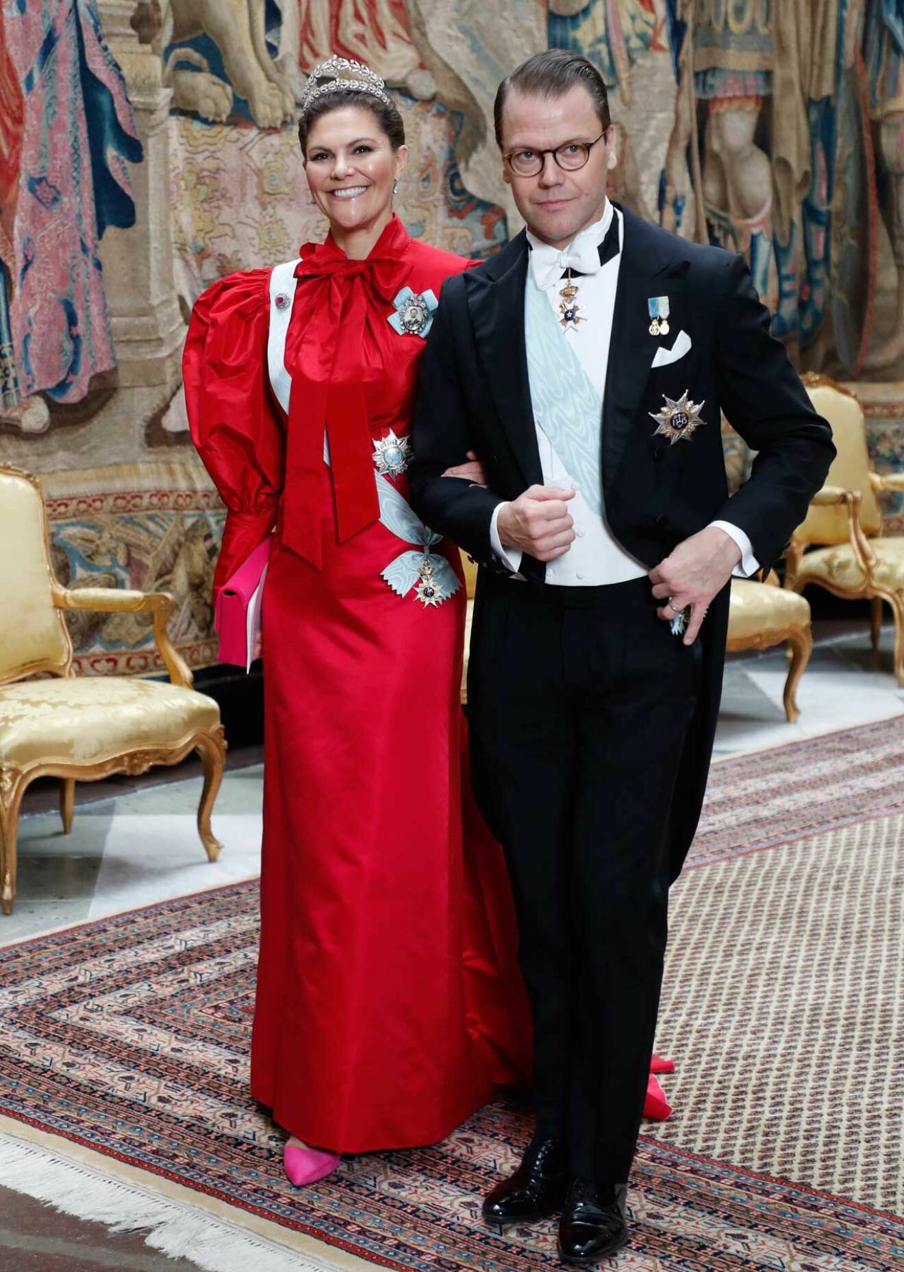 Kronprinsessan Victoria på kungens Nobelmiddag.