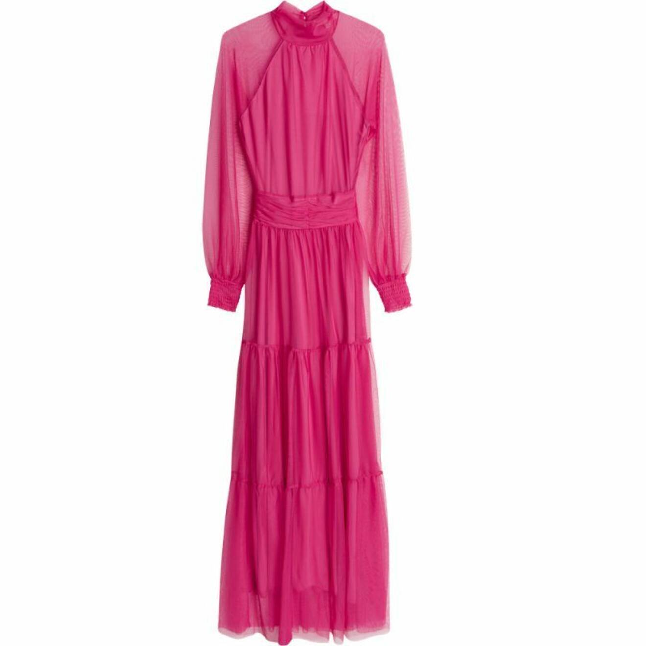 Rosa långklänning från gina tricot
