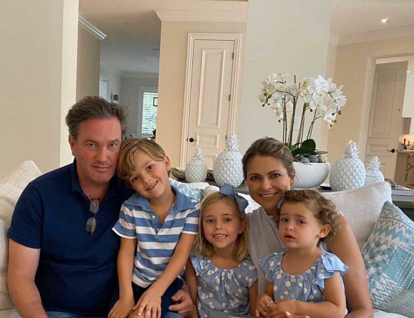 Prinsessan Madeleine Chris O'Neill Leonore Nicolas och Adrienne hemma i villan i Miami, Florida
