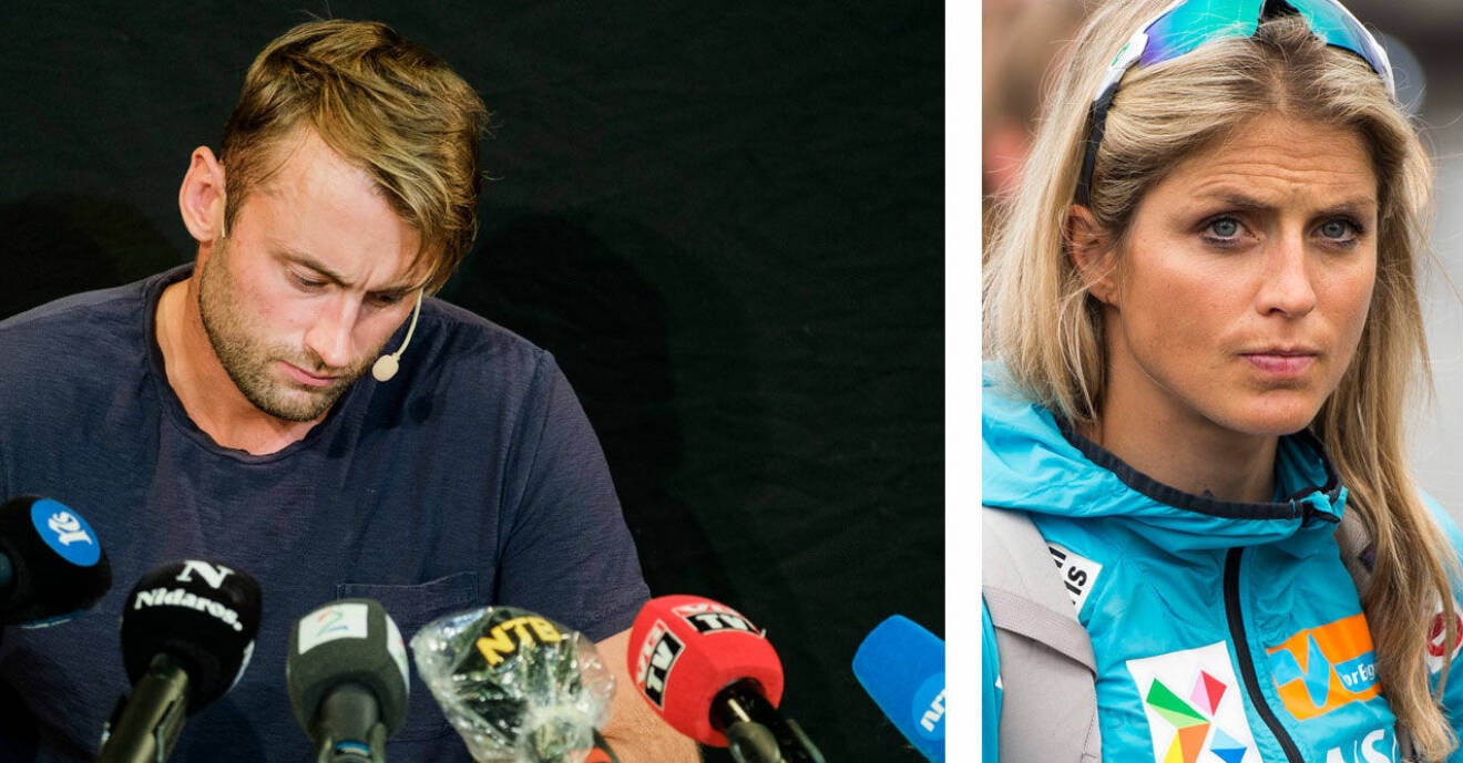 Petter Northug och Therese Johaug – två idrottsgiganter.