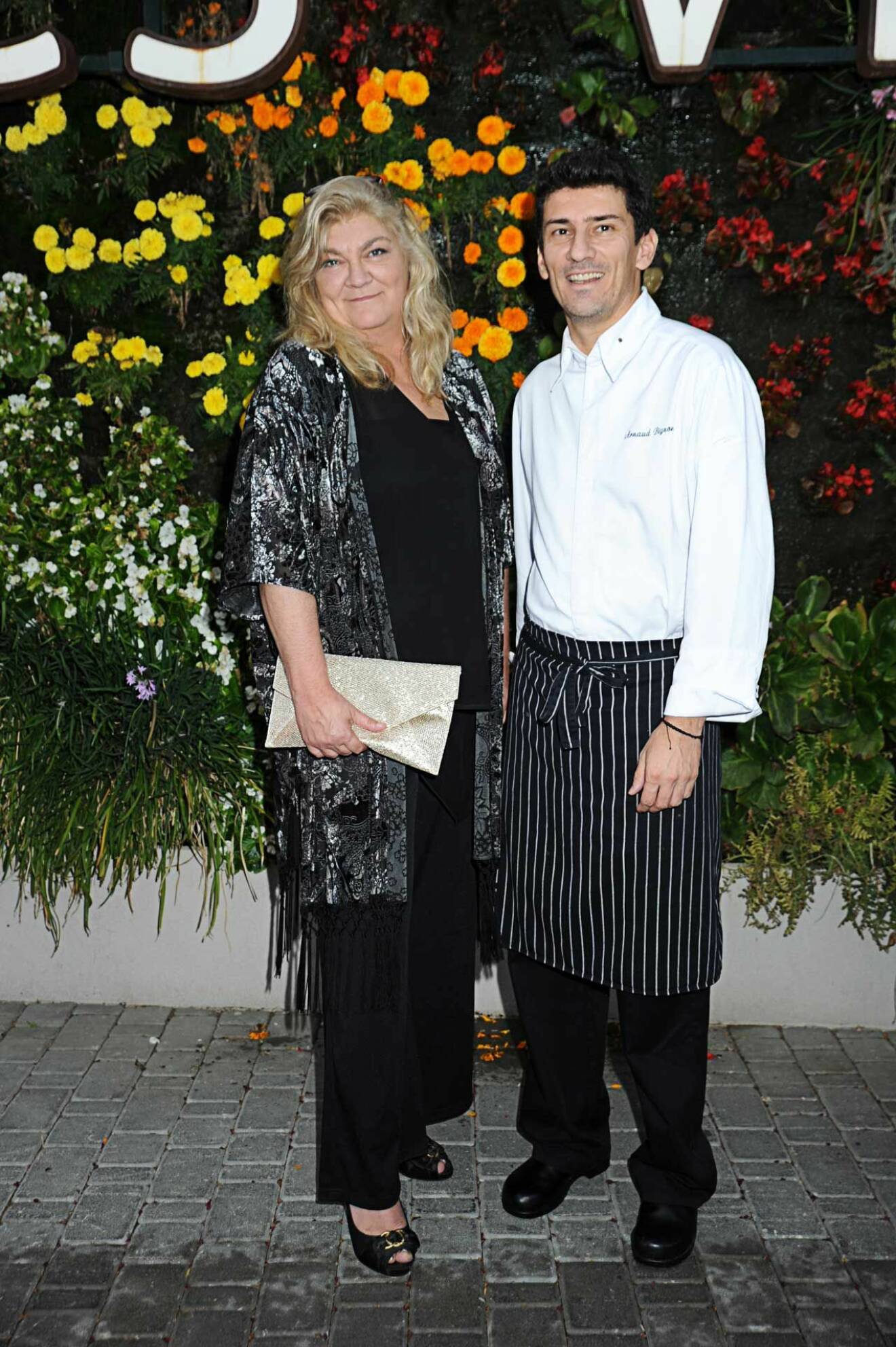 Connoisseurs Susanne Ytterskog med tvåstjärnige Micheline- kocken Arnaud Bignon. Connoisseur hade en fantastisk middag för att fira sitt 20-års jubileum.