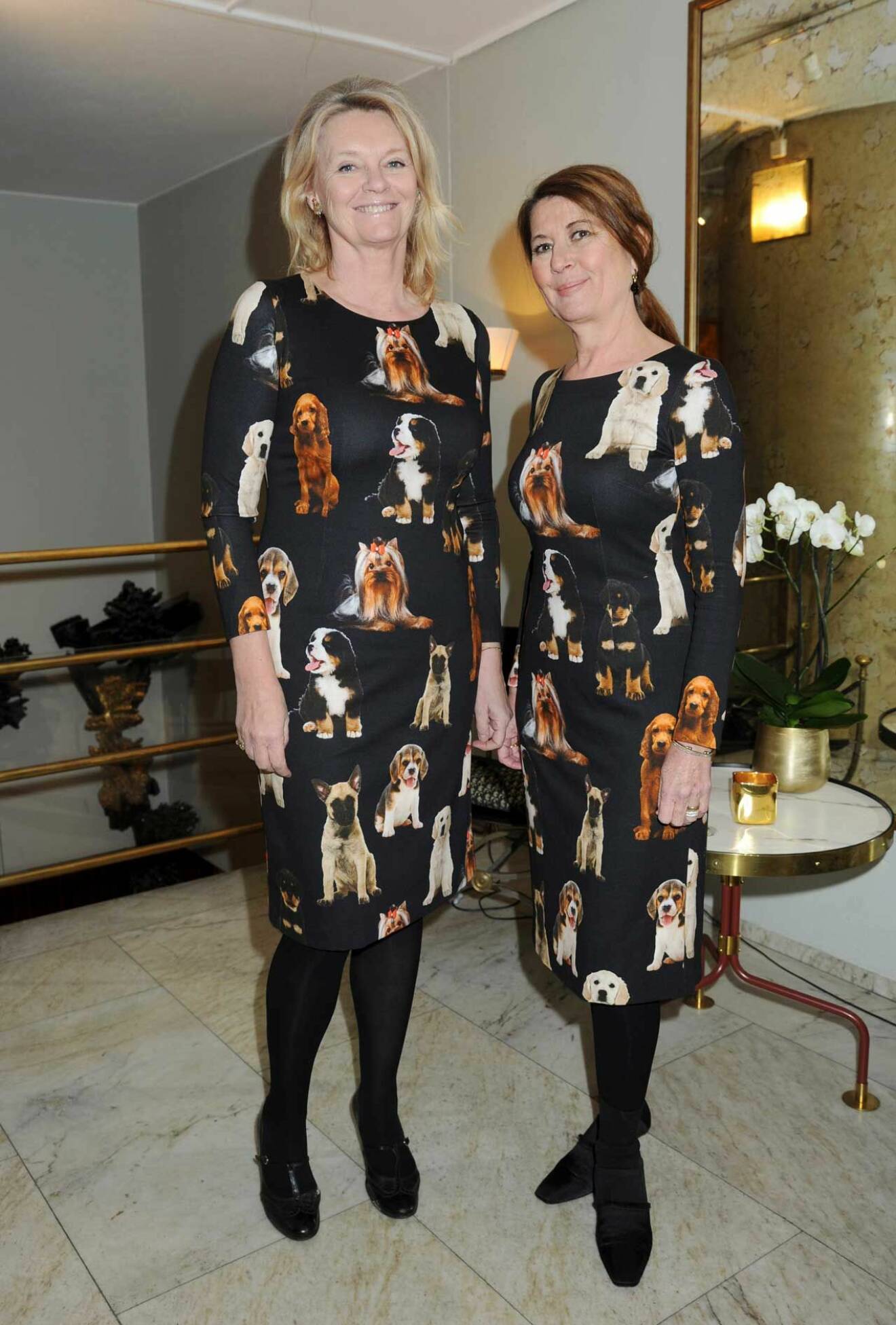 Nina von Krusenstierna och Vibeke Stjernswärd i likadana Camilla Thulin-klänningar!