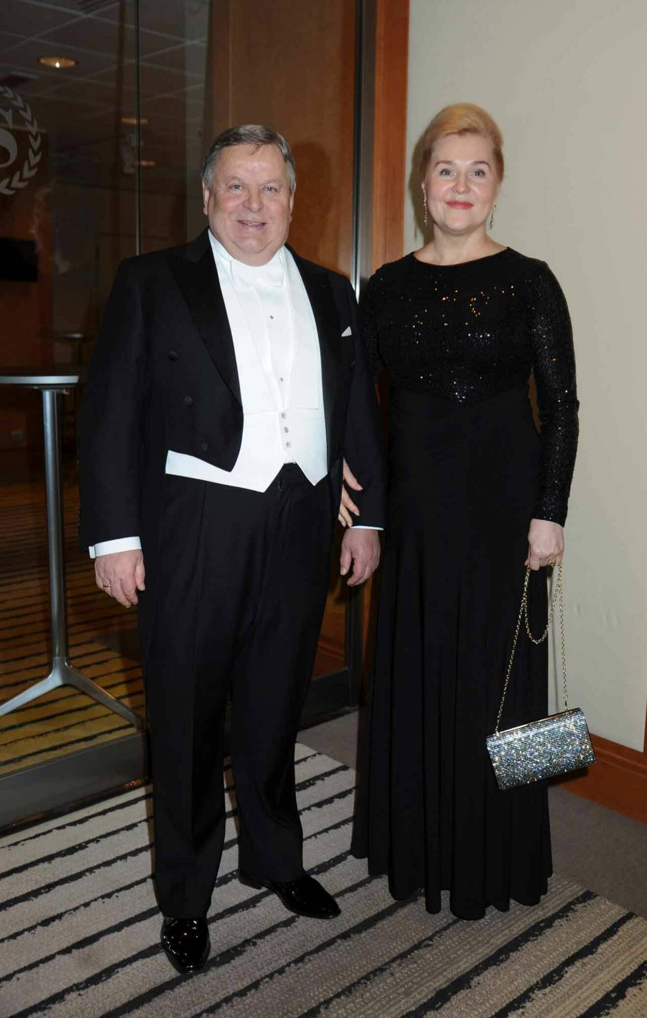 Rysslands ambassadör Victor Tatarintsev med hustru Irina.