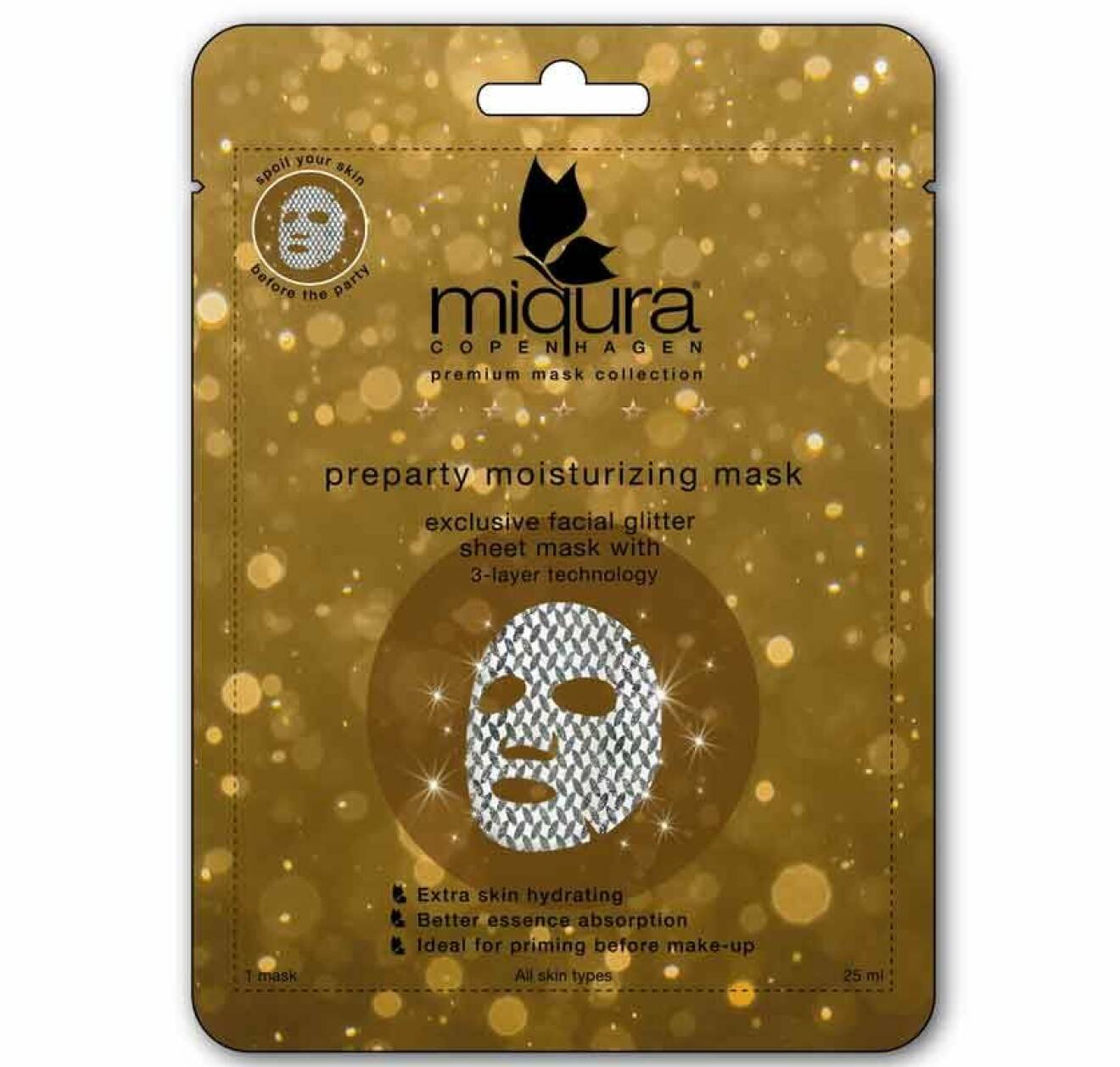 Miquira Preparty Glitter-sheetmask