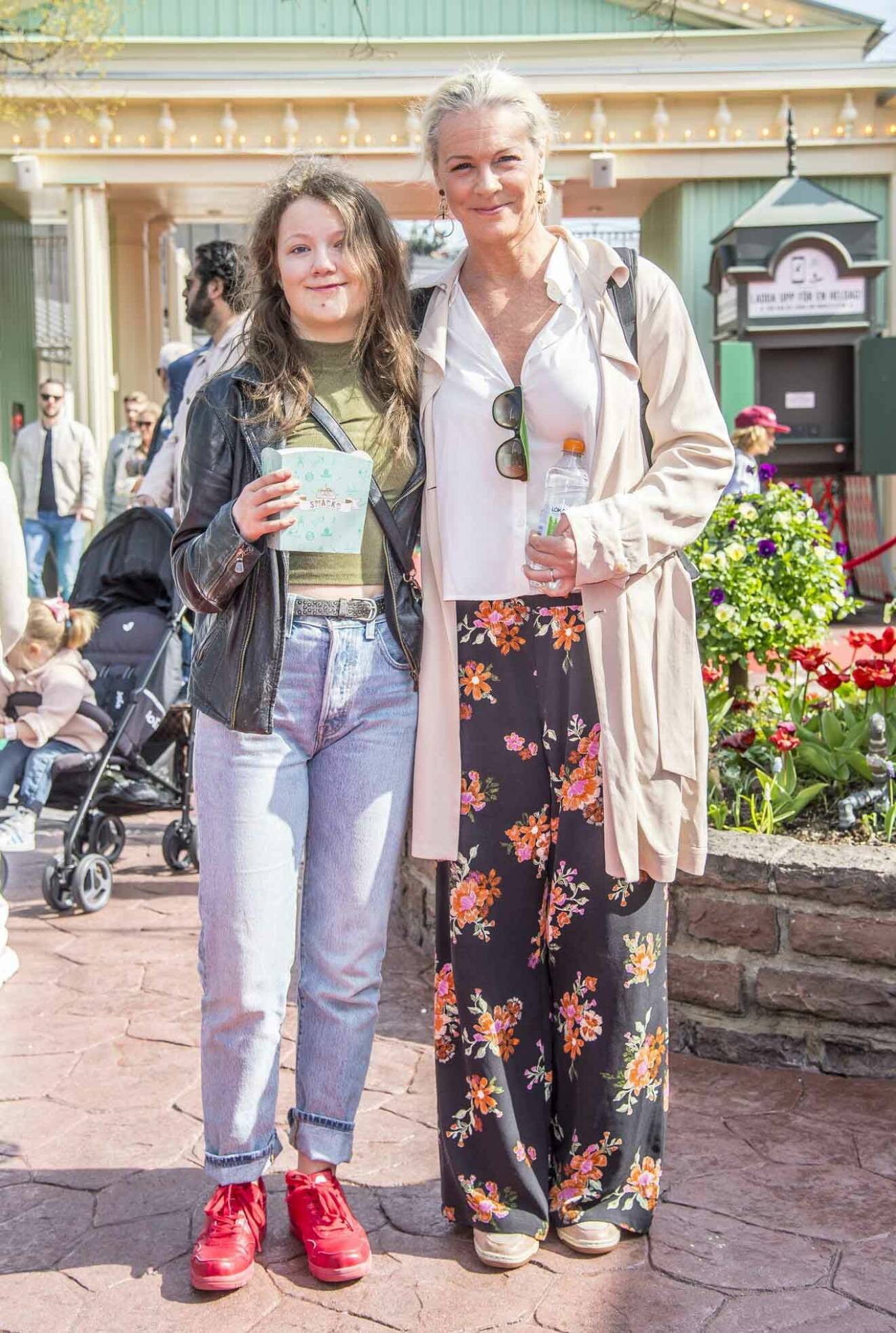 Beata Thunberg hade en mysig dag med mamma Malena Ernman.