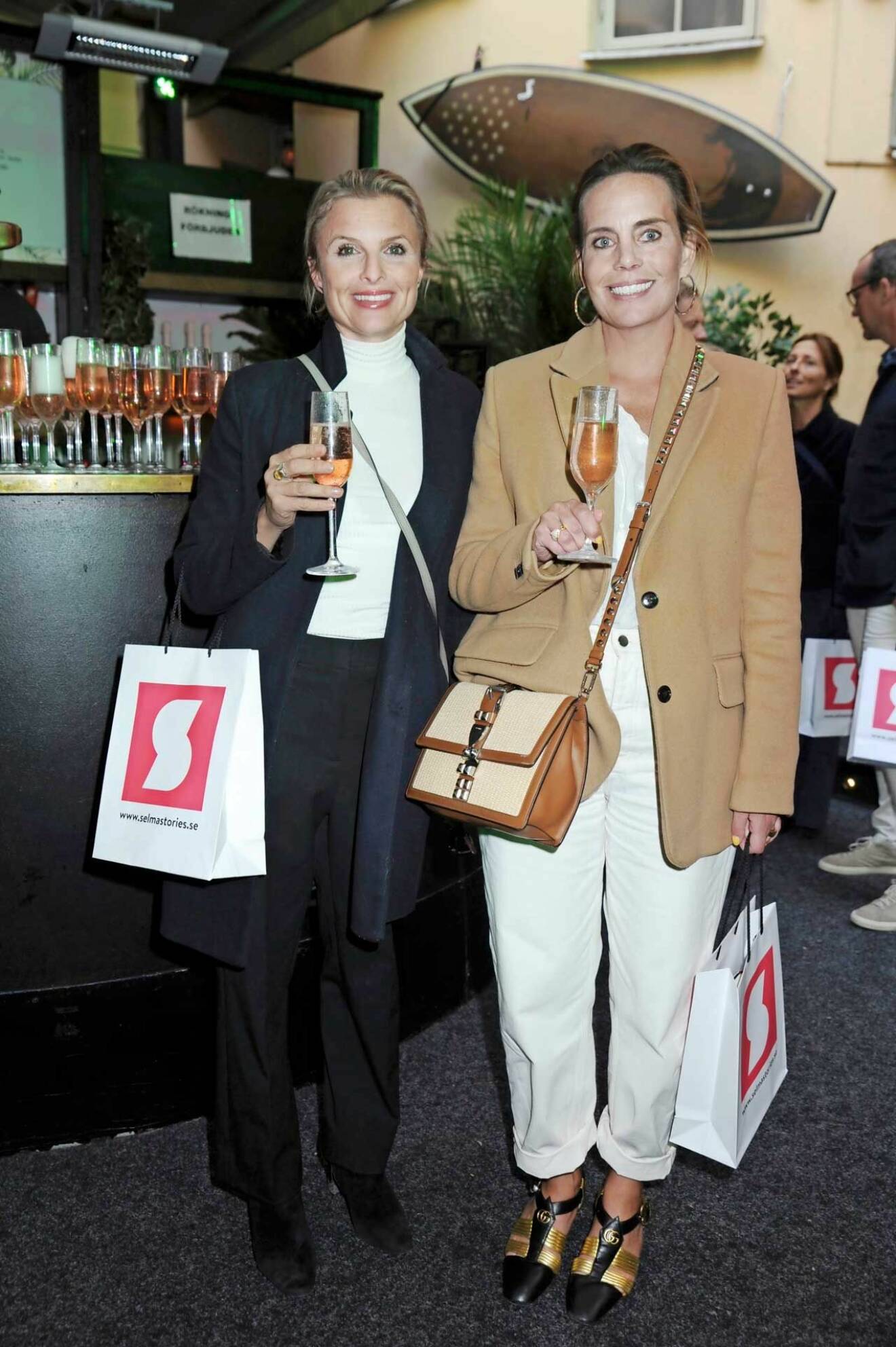 Elisabeth Wachtmeister och Fabriques ägare Lotta Zetterlund smuttade rosébubbel. 