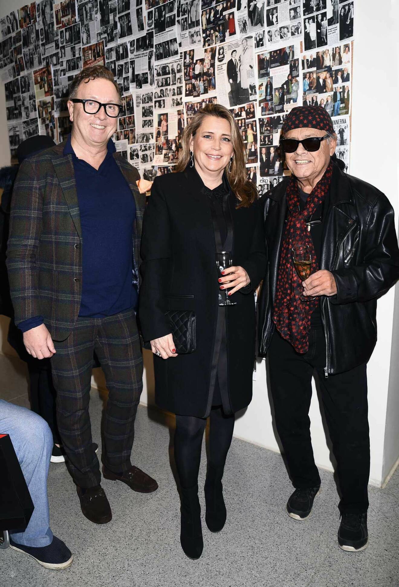 Sveriges Radios Claes-Johan Larsson minglade med fotografen Ardina Strüwer och hennes pappa konstnären Ardy Strüwer.