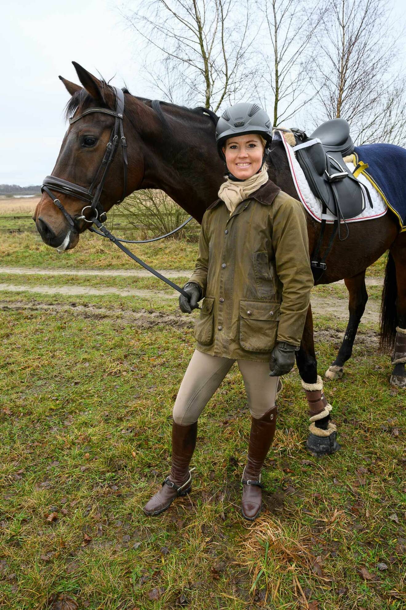 Snyggt ekipage! Carina Bursjö och hästen Athena.