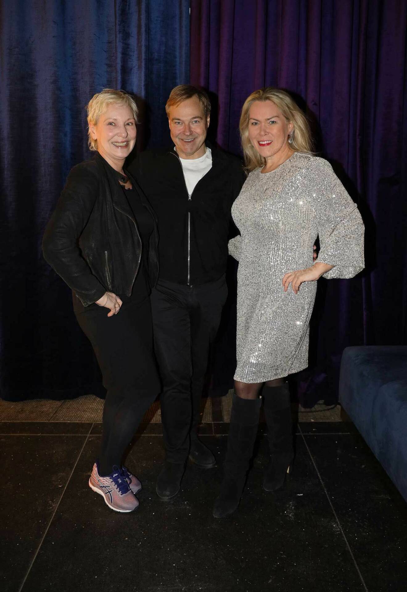 Svenska Filminstitutets presschef Jan Göransson trivdes med Marianne Djudic och Ann-Louice Dahlgren.