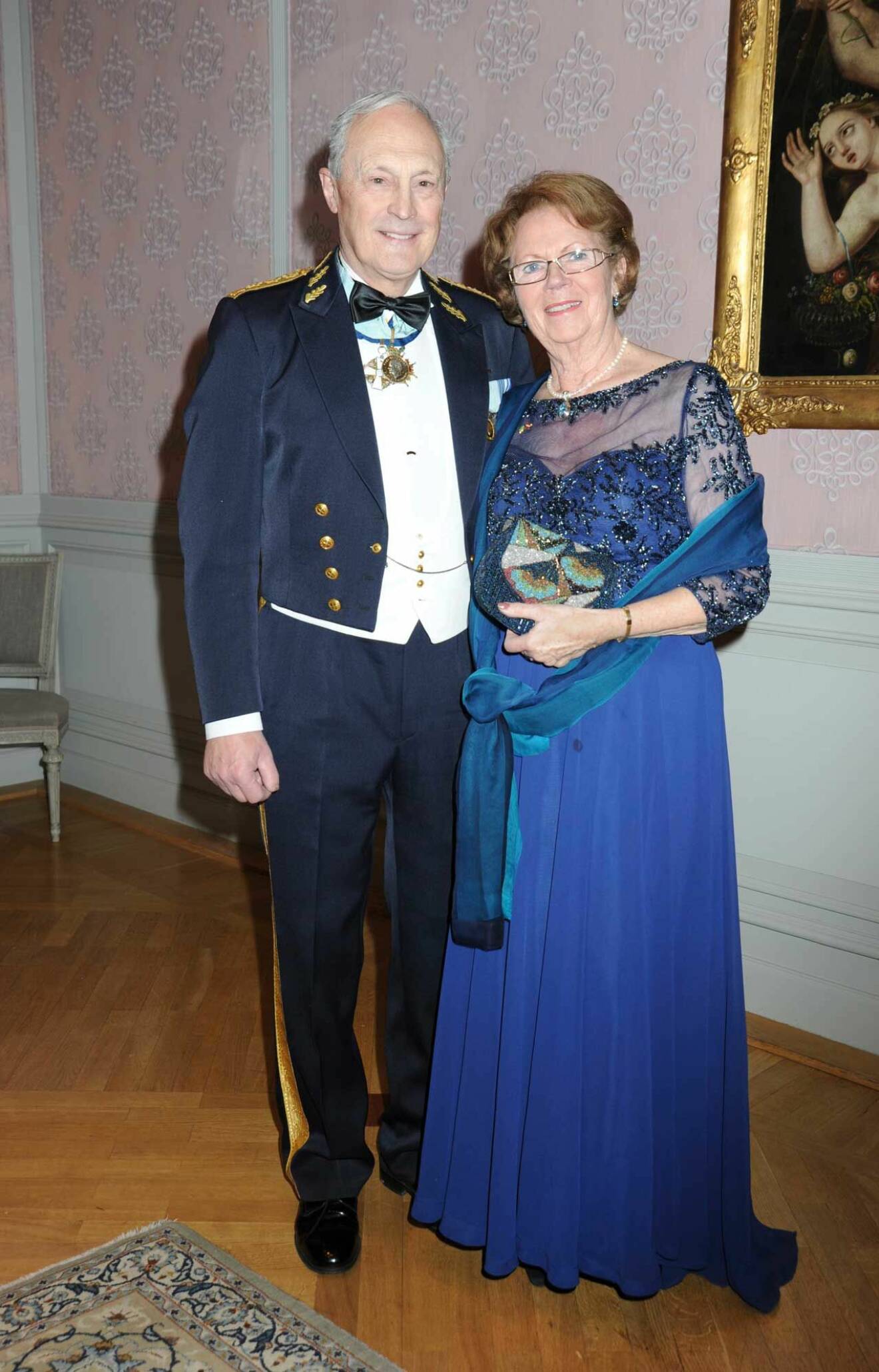 Generallöjtnanten, och tidigare hovstallmästaren, Mertil Melin med hustrun Margareta.