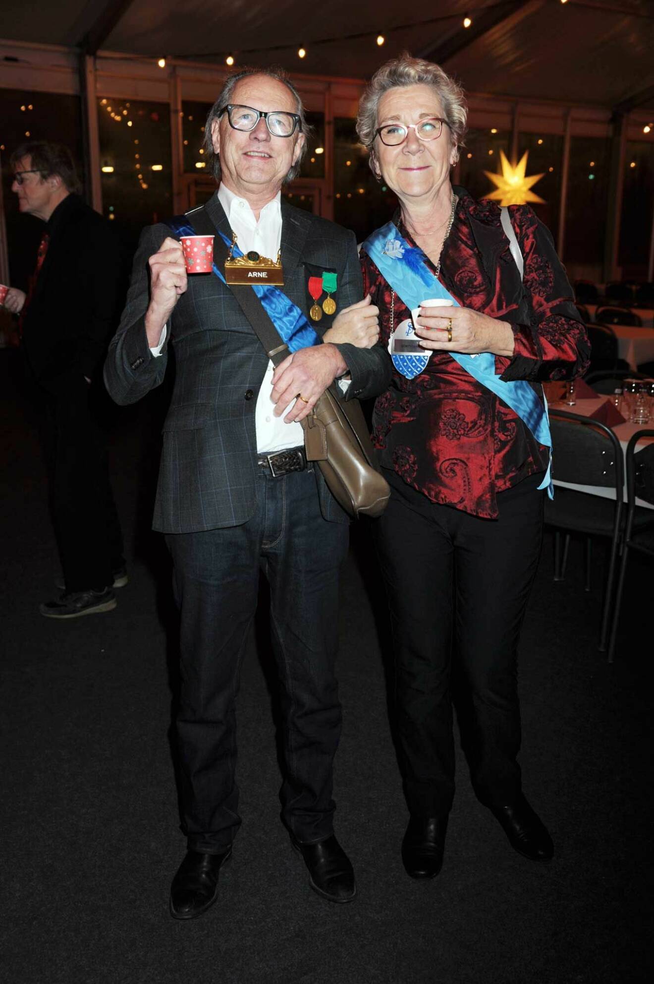 Hans Wictorsson med hustru Med Reventberg, regissör och f d teaterchef.