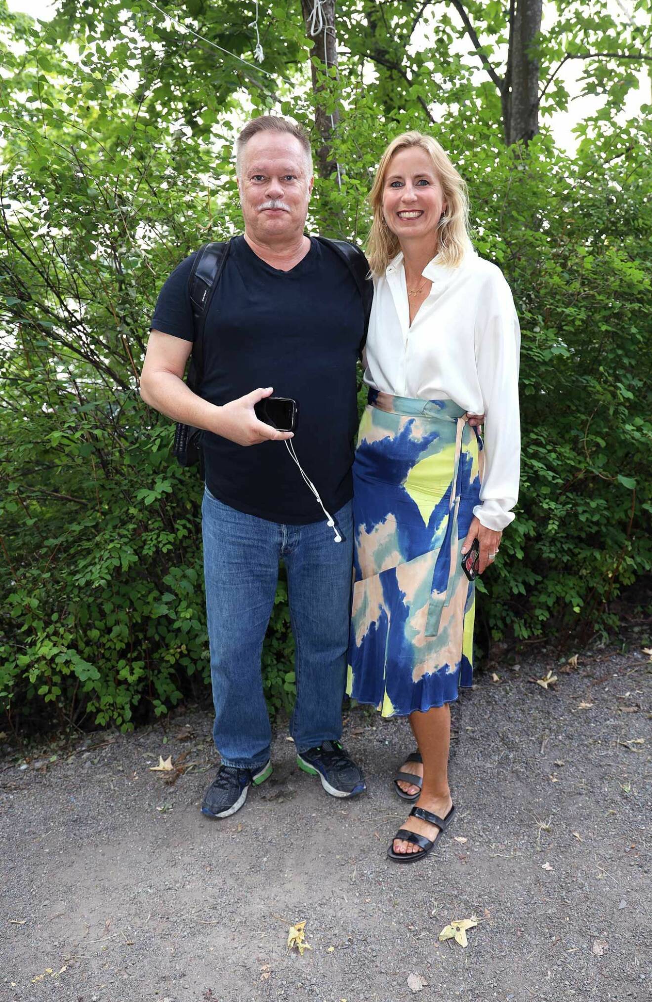 Koreograf Hans Marklund och Jenny Björk såg fram emot en musikalisk sommarkväll.