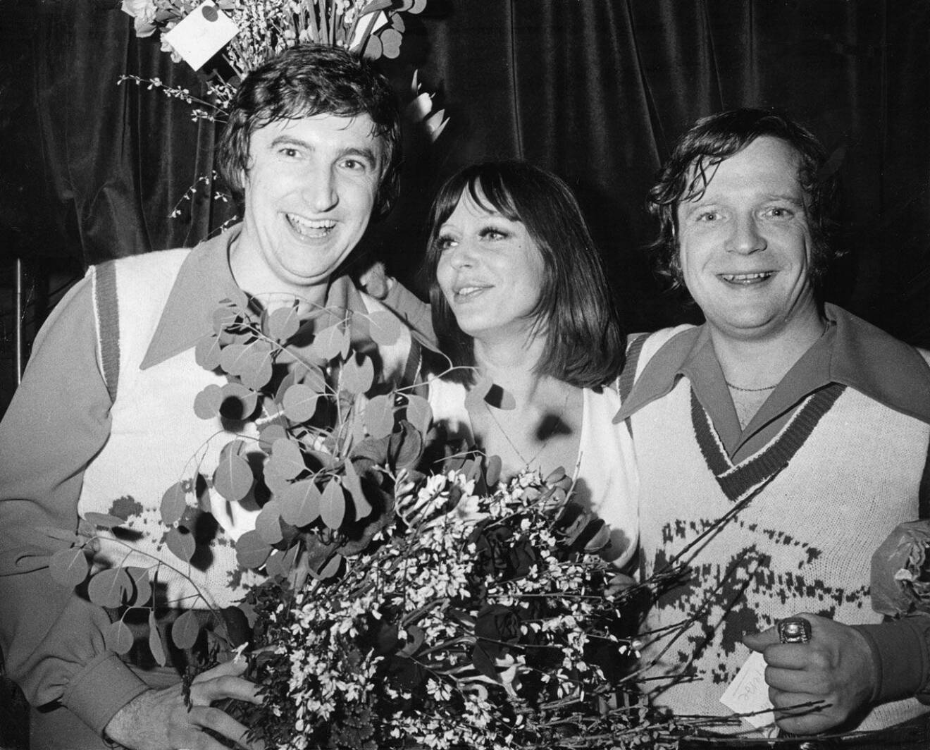 Bästa trion! Krogshowen Lill, Brasse och Magnus på Berns blev succé 1973.
