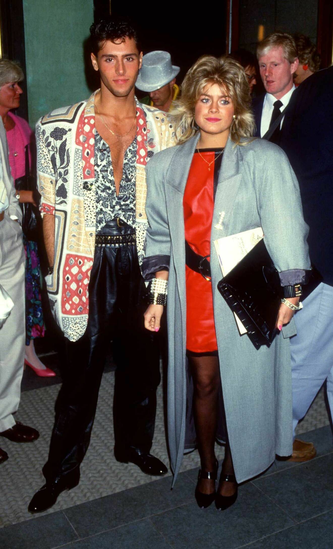 Vilken outfit! Pernilla och Emilio år 1990.