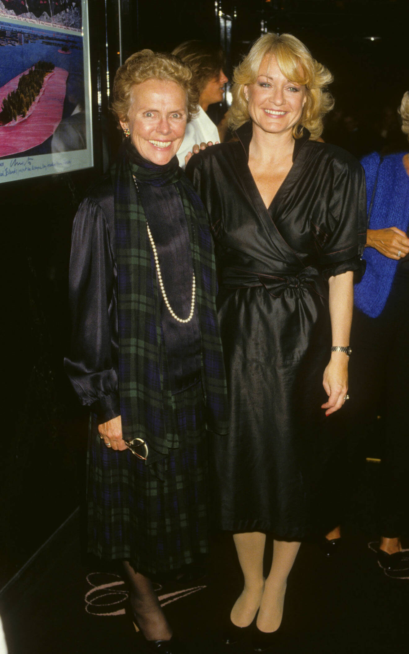 Med festminglet och modellmamman Eileen Ford 1986. 