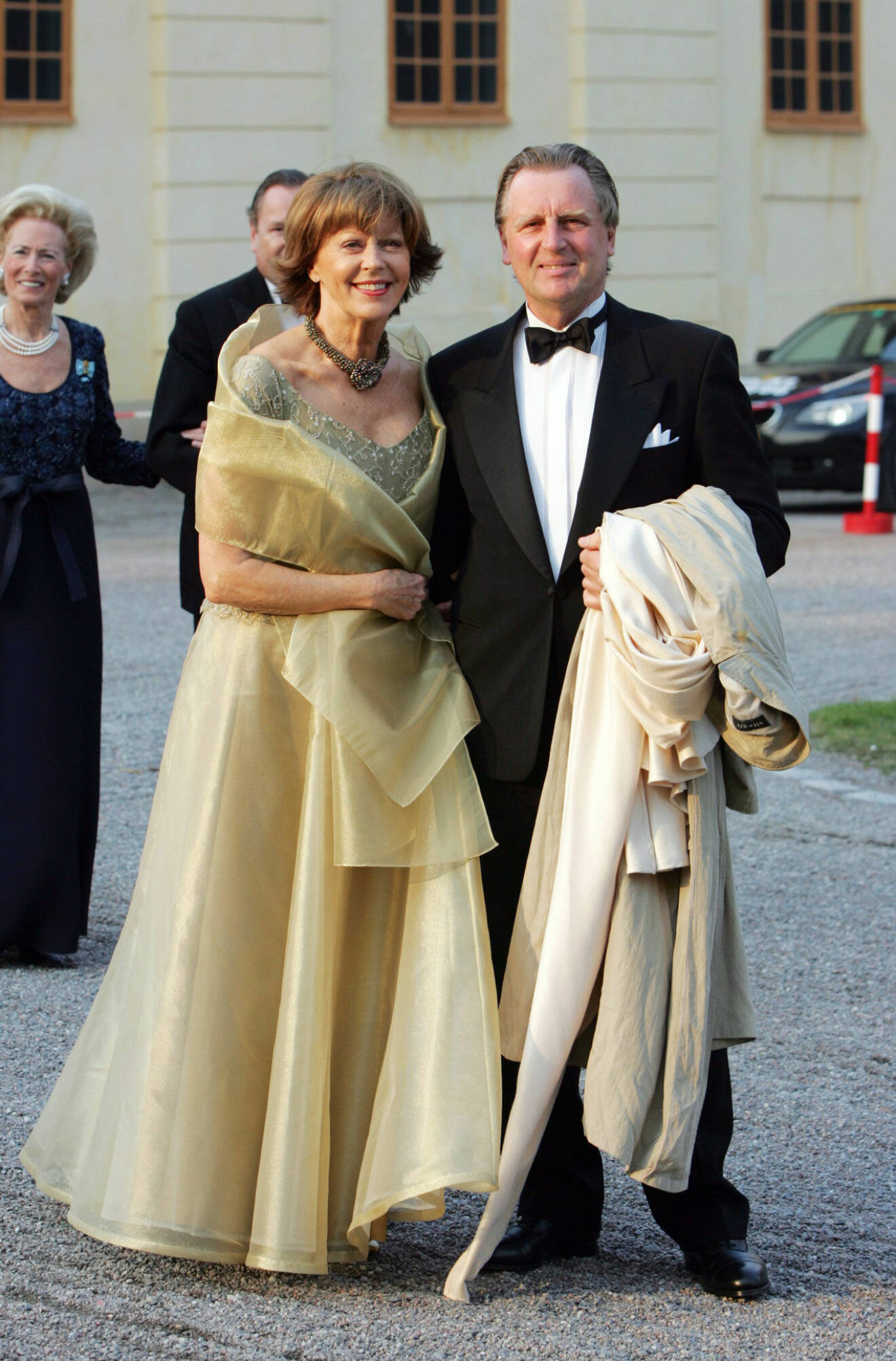 Med sin älskade make Anders Byström, april 2006, på kungens 60-årsfest på Drottningholms slott.