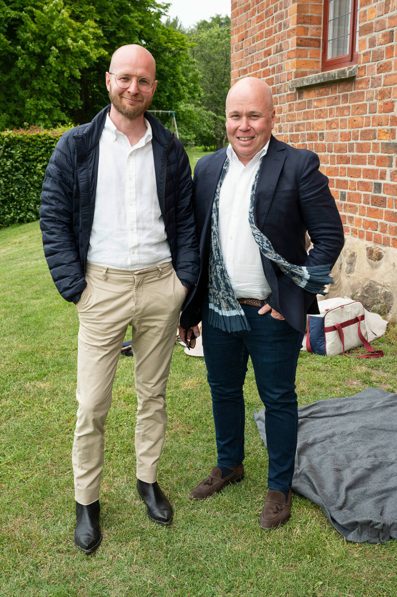 Antikhandlaren Jan Erkinanti picknickade med Mats Bohman, chef för Katrinetorps landeri i Malmö.