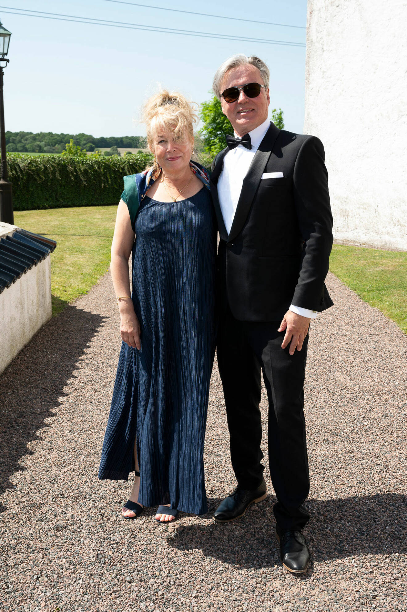 Susanne Jarlskog, brudgummen Pierres mamma, med sin fästman Jarmo Juntunen.