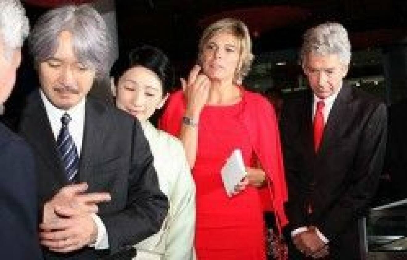Det japanska och det holländska prinsparet i Haag.