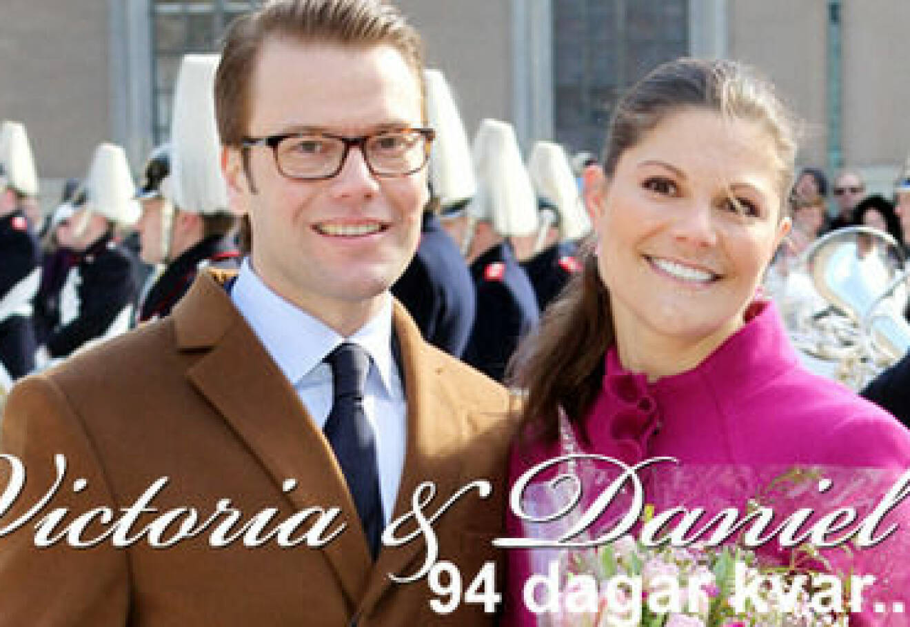 94 dagar kvar till Victorias och Daniels bröllop.
