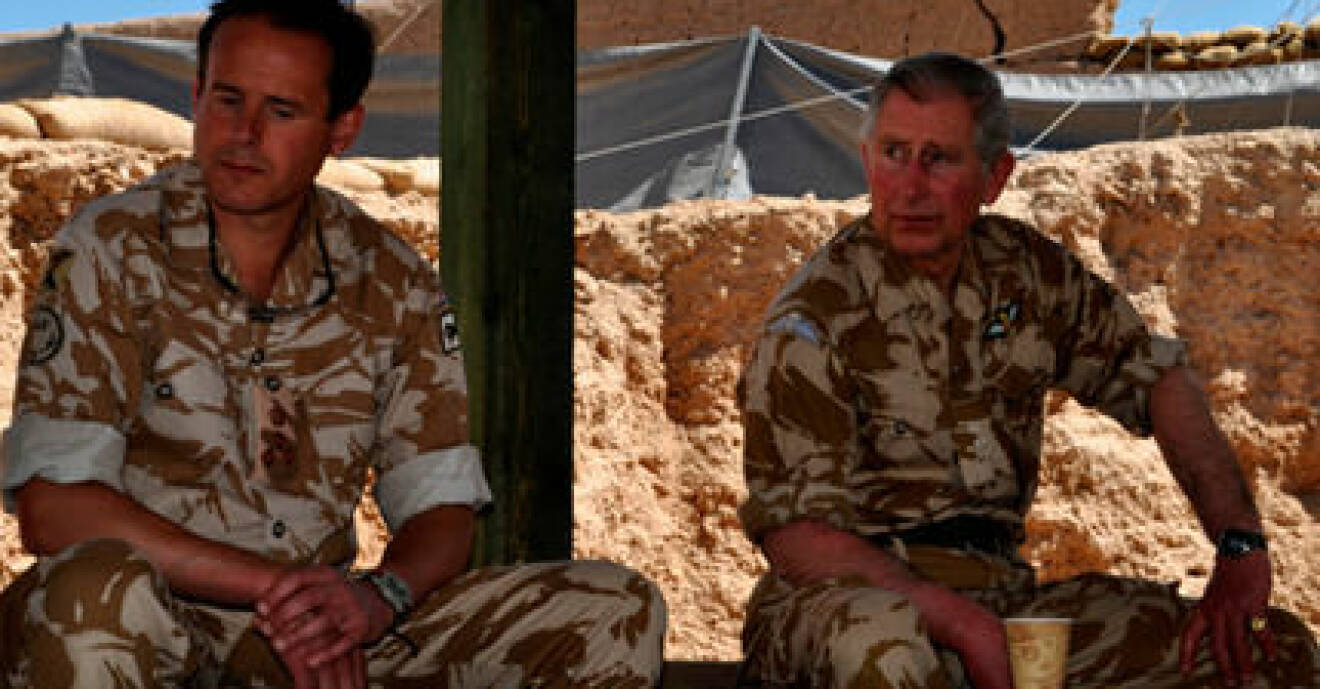 Prins Charles på besök i Afghanistan.