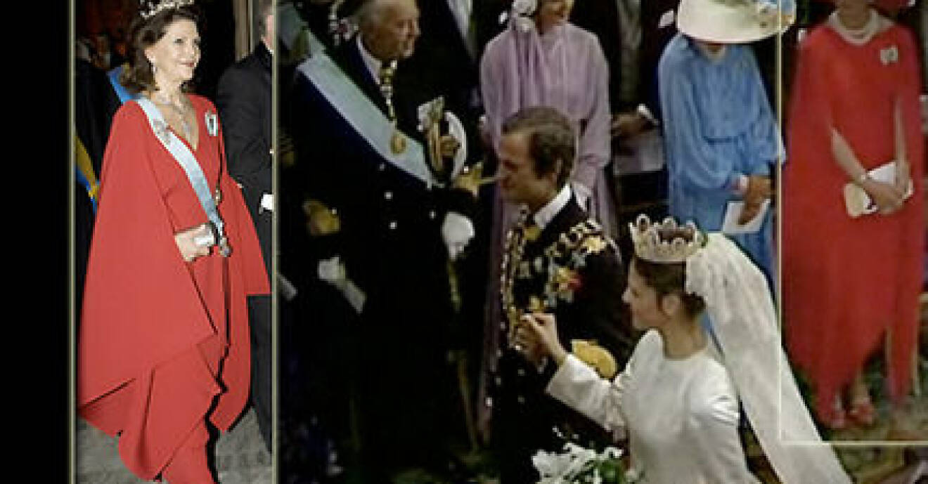 I går då SVT visade reprisen av det kungliga bröllopet 1976 slogs vi av hur lik prinsessan Desirées klänning var den som drottning Silvia lät Yuki designa till Nobel 2007.