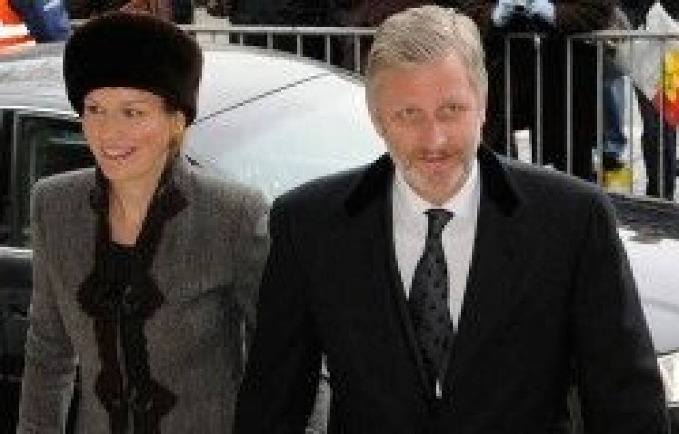 Kronprins Philippe och kronprinsessan Mathilde.