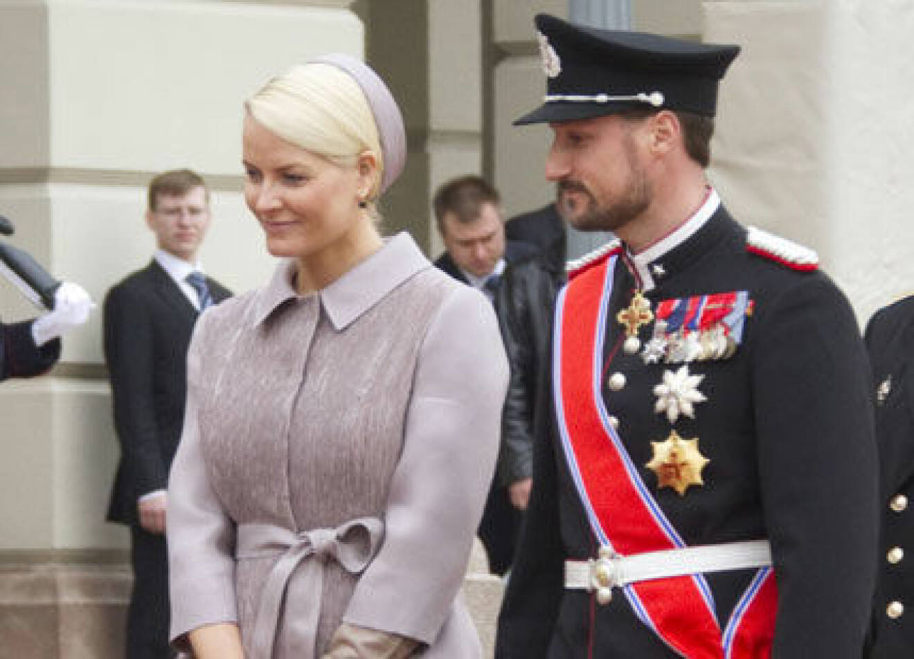 Kronprinsessan Mette-Marit och kronprins Haakon.