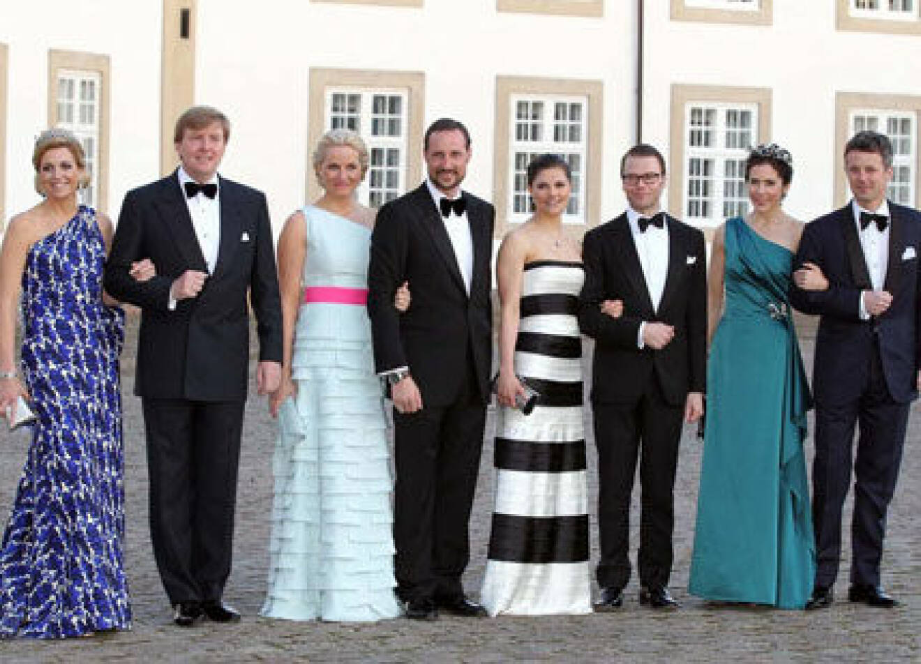Kronprinsar och kronprinsessor från Holland, Norge, Sverige och Danmark.