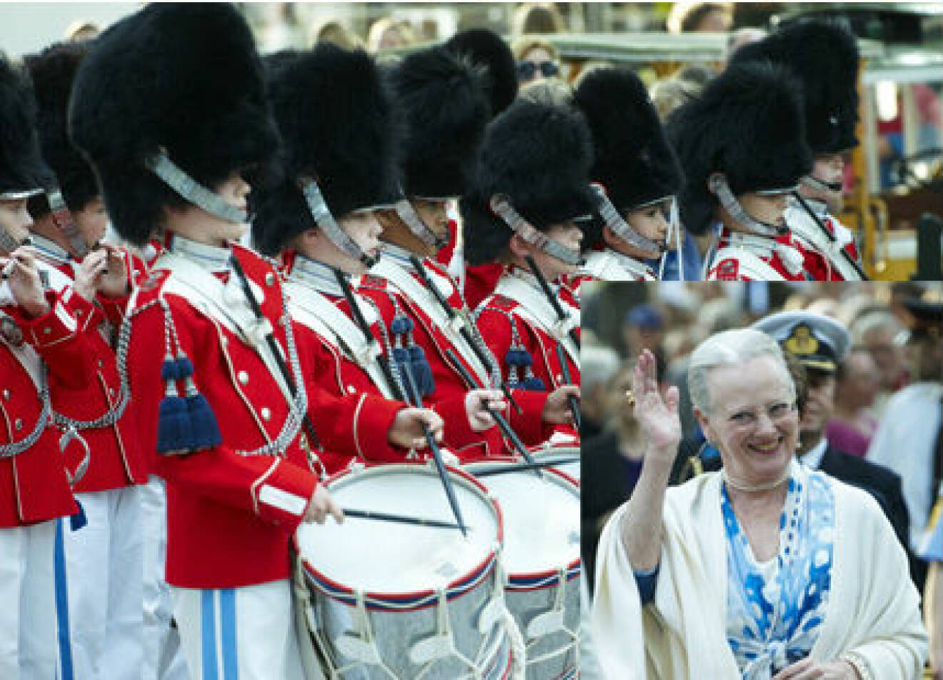 Drottning Margrethe firades med underhållning på Tivoli.