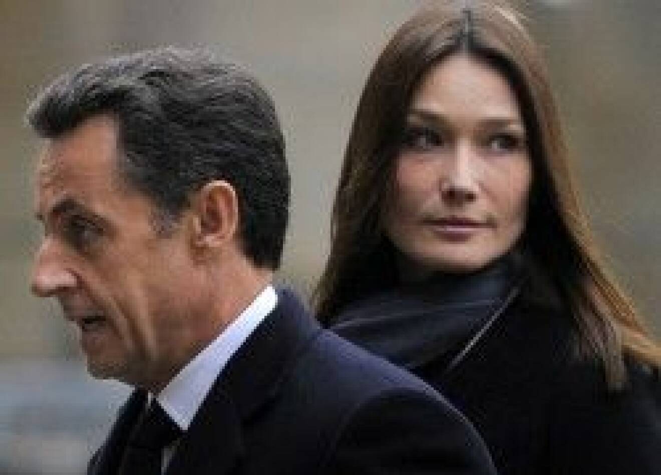Nicolas Sarkozy och Carla Bruni-Sarkozy.