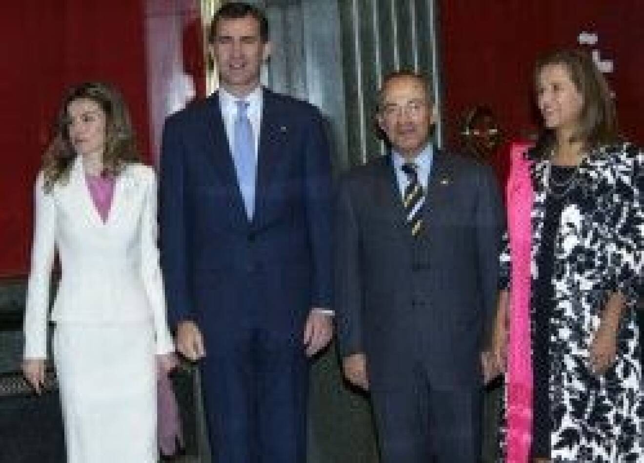 Kronprinsparet med Mexikos presidentpar.