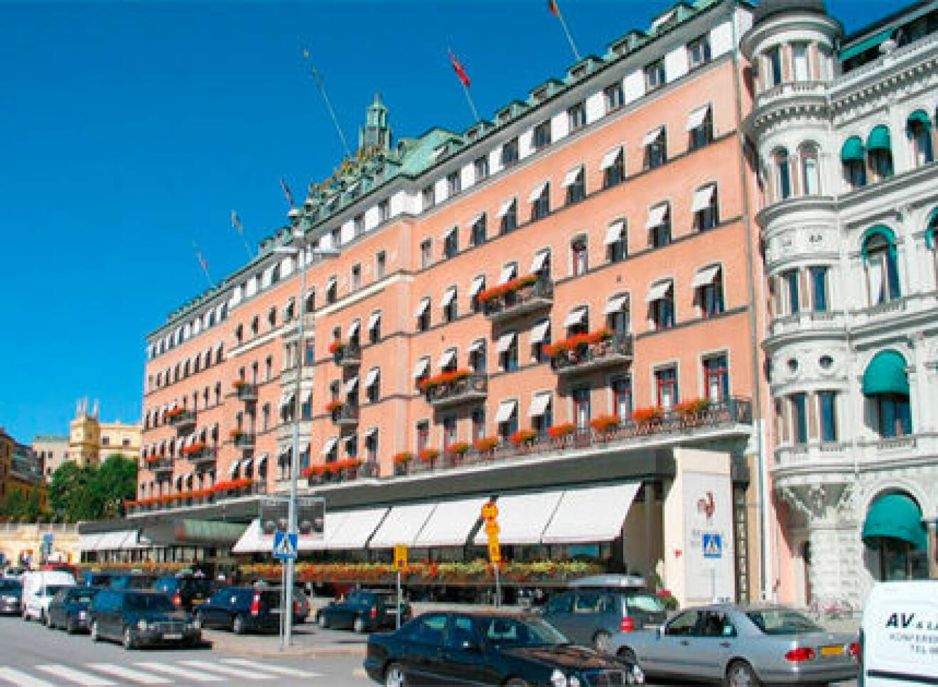 Flera kungligheter bor på Grand Hôtel.