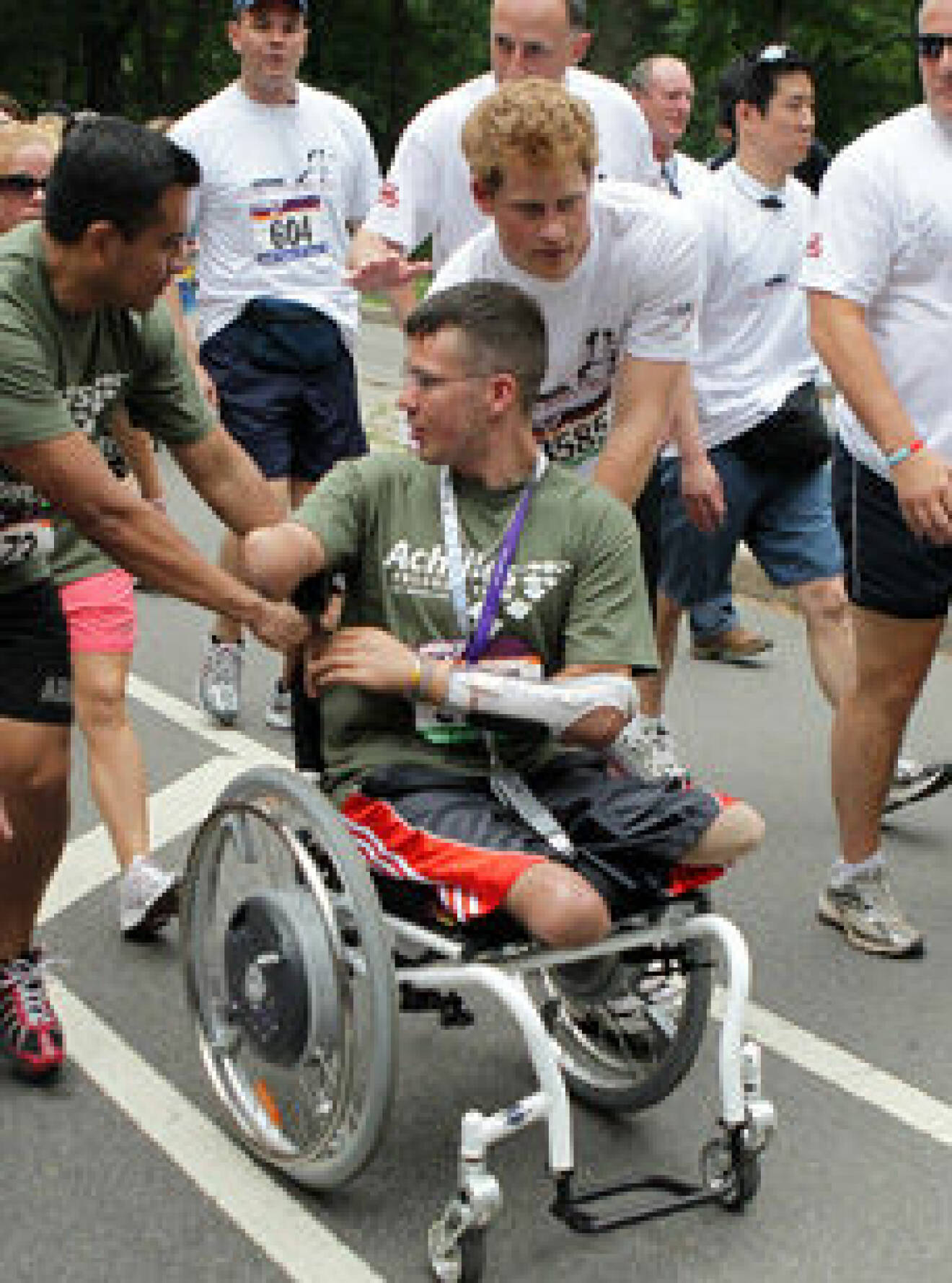 Prins Harry vid Achilles Hope & Possibility Race i New York.