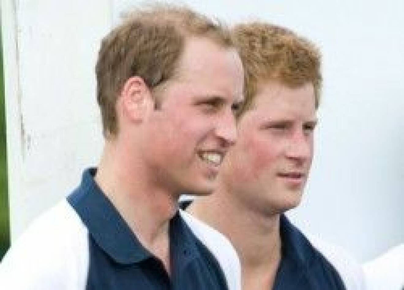 William och Harry spelade polo.
