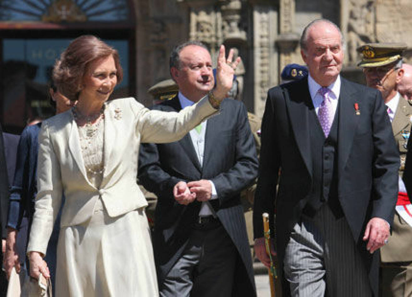 Kung Juan Carlos och drottning Sofia.