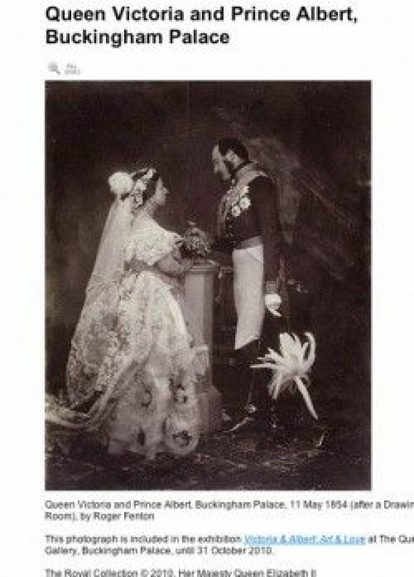 Drottning Victoria och prins Albert.