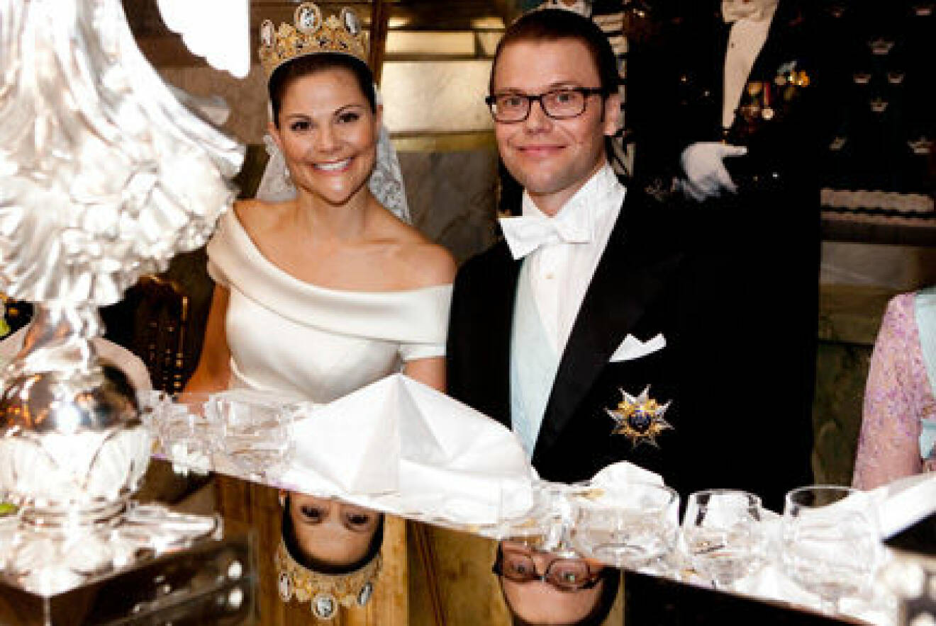 Prins Daniel fick både potatisgratäng och vanlijglass på bröllopsmiddagen.
