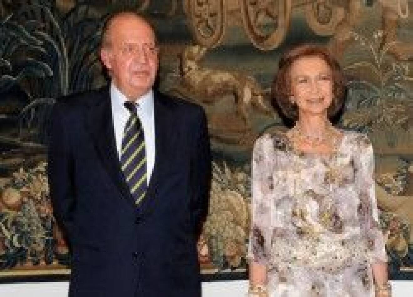 Kung Juan Carlos och drottning Sofia.