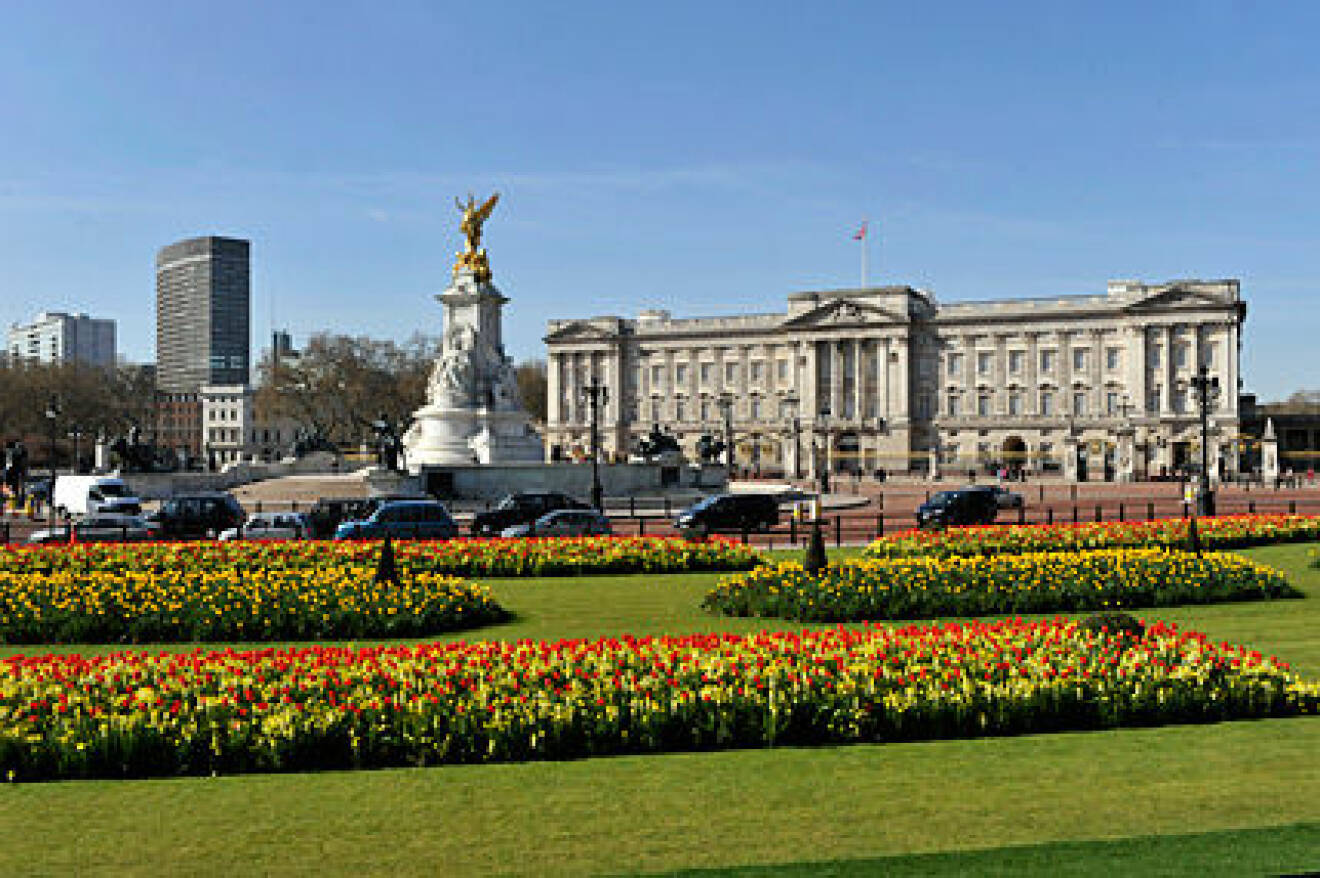 Buckingham Palace i London.